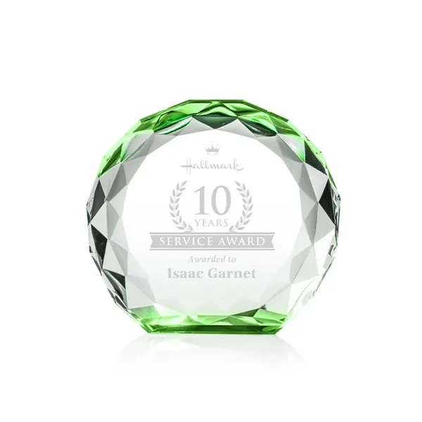 The Seville Award is a freestanding crystal award with a round,... from ASI 84592 St Regis Group / St Regis