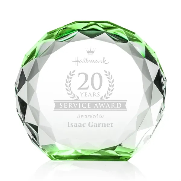 The Seville Award is a freestanding crystal award with a round,... from ASI 84592 St Regis Group / St Regis