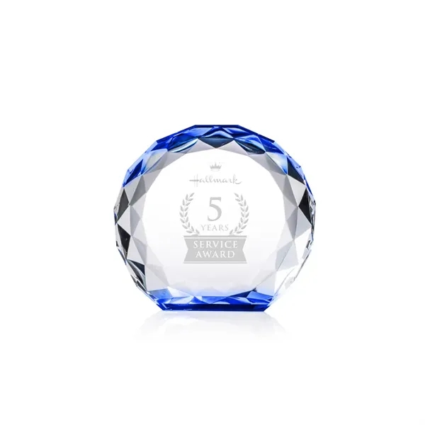 The Seville Award is a freestanding crystal award with a round,... from ASI 84592 St Regis Group / St Regis