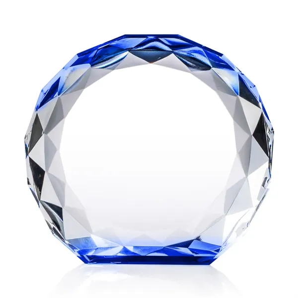 The Seville Award is a freestanding crystal award with a round,... from ASI 84592 St Regis Group / St Regis