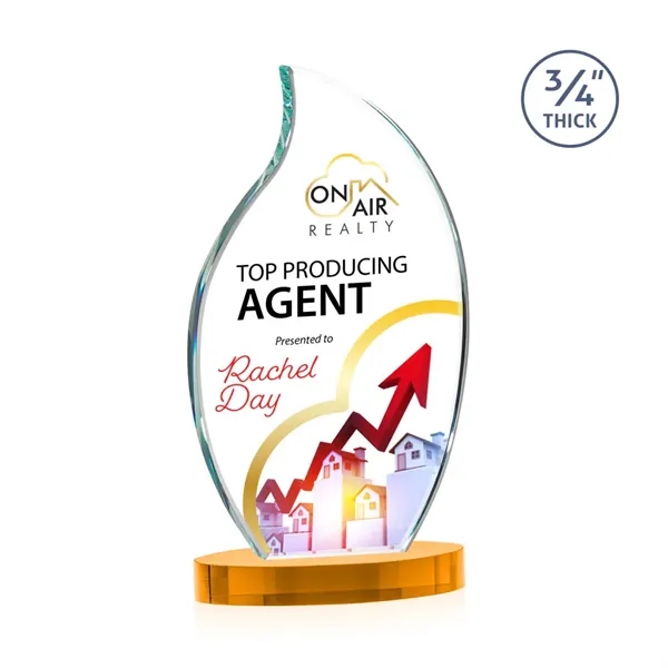 Croydon VividPrint™ Award on Alberton Base - Amber... from ASI 84592 St Regis Group / St Regis