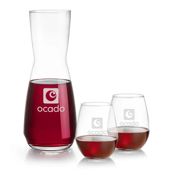 The Mason Carafe & Wine Glass Set pairs the elegant Mason... from ASI 84592 St Regis Group