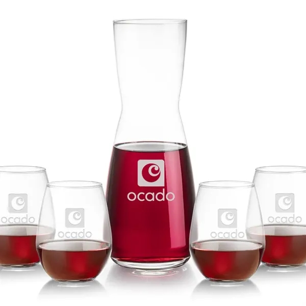 The Mason Carafe & Wine Glass Set pairs the elegant Mason... from ASI 84592 St Regis Group