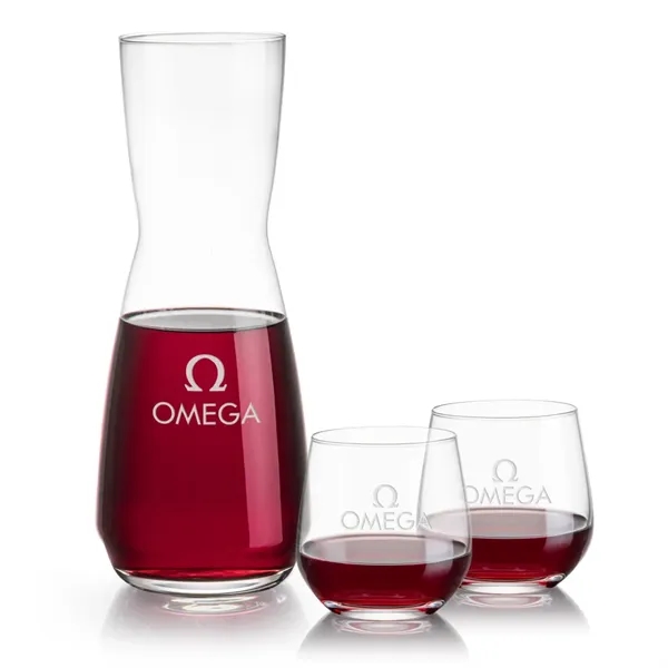 The Mason Carafe & Wine Glass Set pairs the elegant Mason... from ASI 84592 St Regis Group