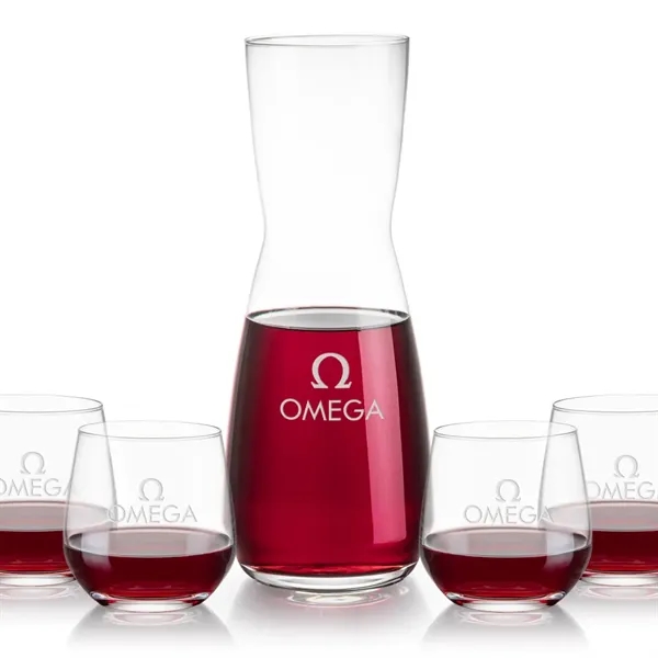 The Mason Carafe & Wine Glass Set pairs the elegant Mason... from ASI 84592 St Regis Group