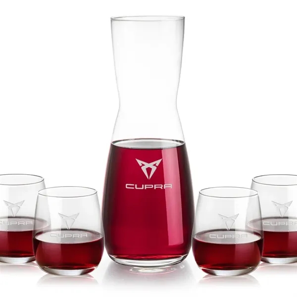 The Mason Carafe & Wine Glass Set pairs the elegant Mason... from ASI 84592 St Regis Group