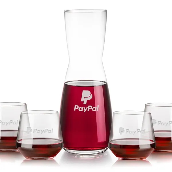 The Mason Carafe & Wine Glass Set pairs the elegant Mason... from ASI 84592 St Regis Group