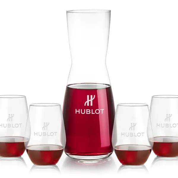 The Mason Carafe & Wine Glass Set pairs the elegant Mason... from ASI 84592 St Regis Group