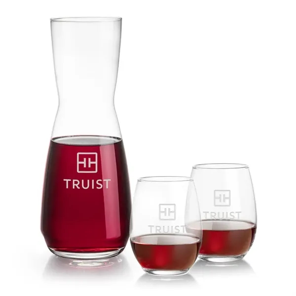 The Mason Carafe & Wine Glass Set pairs the elegant Mason... from ASI 84592 St Regis Group