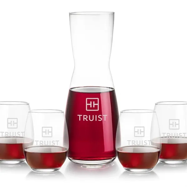 The Mason Carafe & Wine Glass Set pairs the elegant Mason... from ASI 84592 St Regis Group