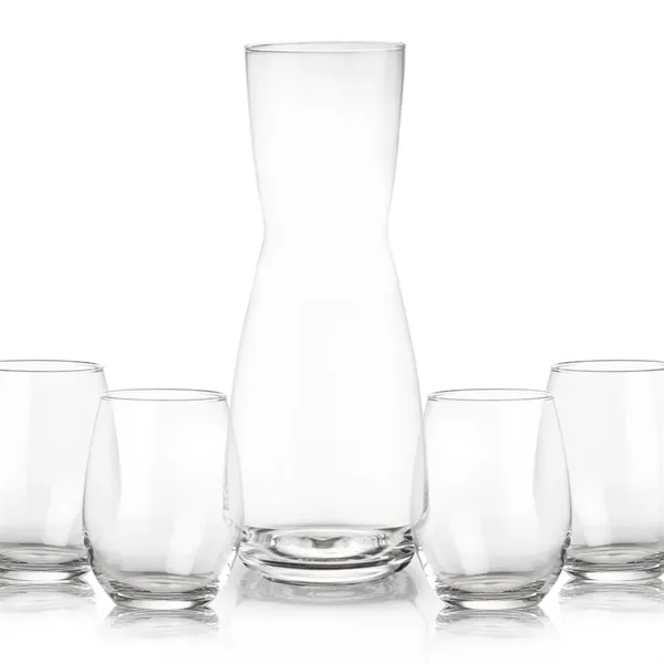 The Mason Carafe & Wine Glass Set pairs the elegant Mason... from ASI 84592 St Regis Group