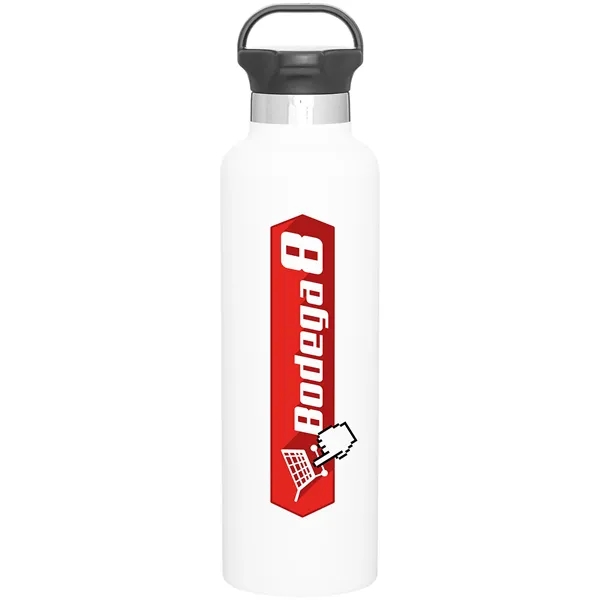 24 oz double wall 18/8 stainless steel thermal bottle with copper... from ASI 51197 ETS Express, LLC