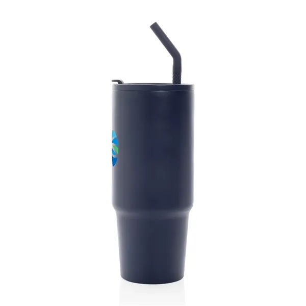 30.4 oz. double-wall, vacuum-insulated tumbler with handle, lid and straw.... from ASI 56070 Gemline / Gemline®