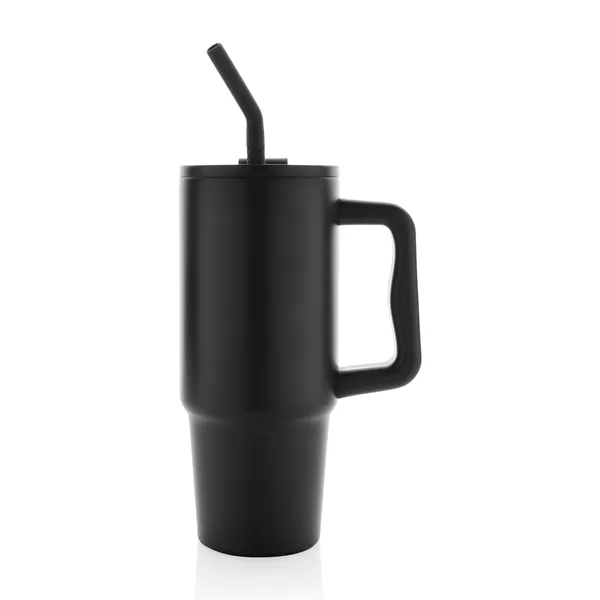 30.4 oz. double-wall, vacuum-insulated tumbler with handle, lid and straw.... from ASI 56070 Gemline / Gemline®