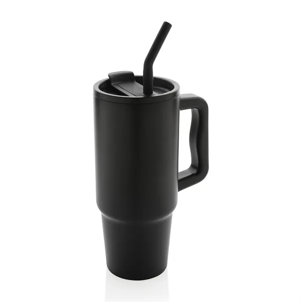 30.4 oz. double-wall, vacuum-insulated tumbler with handle, lid and straw.... from ASI 56070 Gemline / Gemline®