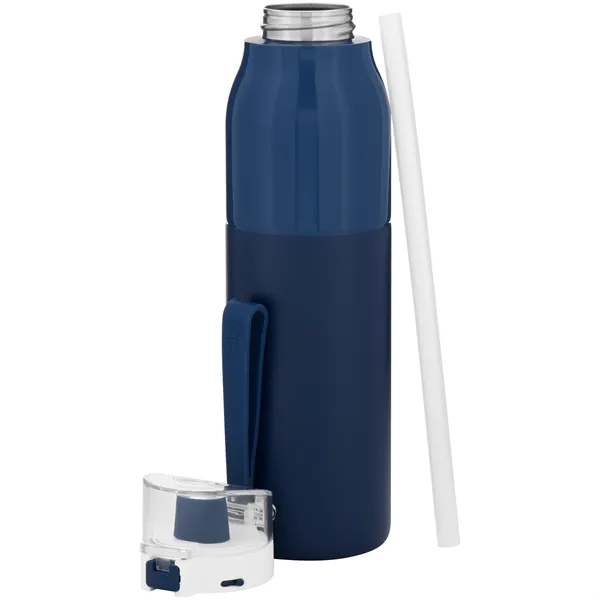 25 oz single wall stainless steel water bottle with threaded lid... from ASI 51197 ETS Express, LLC