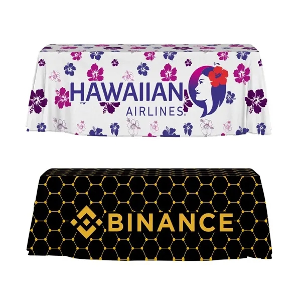 8' table cloth with 3-sided design and open back.... from ASI 88060 Snugz/USA Inc