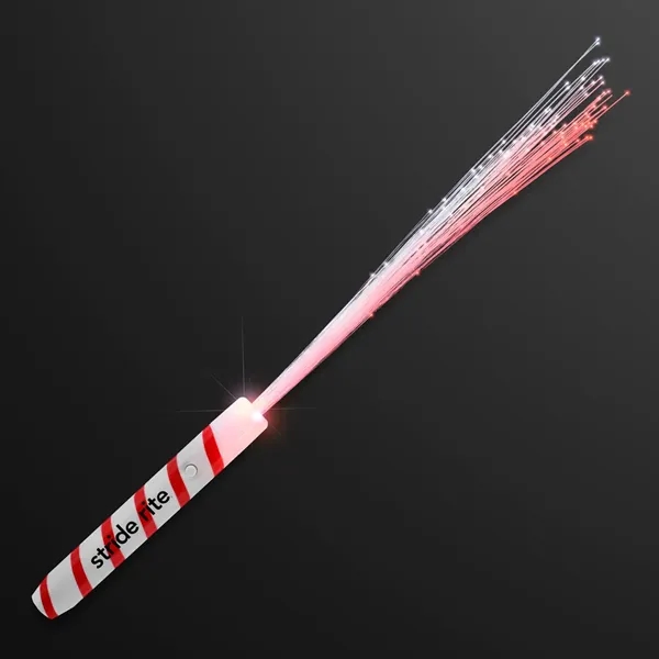Candy Cane Wand, Fiber Optic White Lights; Blank and Imprinted pricing... from ASI 34194 ALightPromos