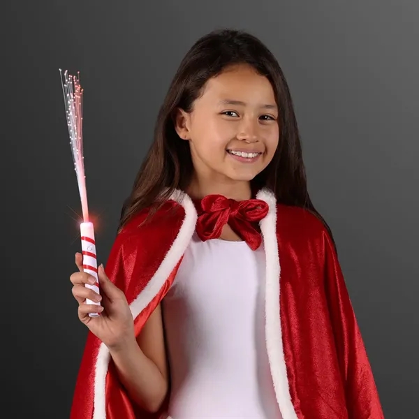 Candy Cane Wand, Fiber Optic White Lights; Blank and Imprinted pricing... from ASI 34194 ALightPromos