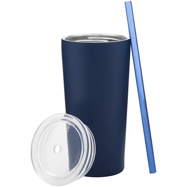 24 oz 90% post-consumer recycled stainless steel tumbler with copper vacuum... from ASI 51197 ETS Express, LLC