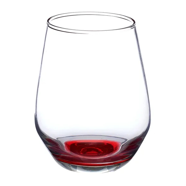 12 oz. wine glass with stemless design.... from ASI 68507 The Magnet Group / Benchmark Crystal & Clocks