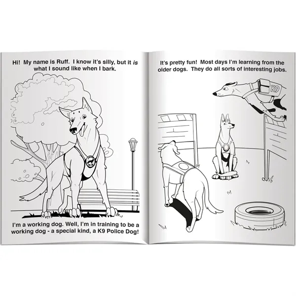 K-9 Hero In Training coloring book for a fun way of... from ASI 54100 Fields Manufacturing Inc / Better Life Line