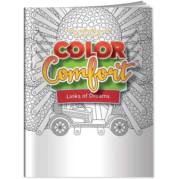 Adult coloring book with 24 pages of golf themed images.... from ASI 54100 Fields Manufacturing Inc / Better Life Line