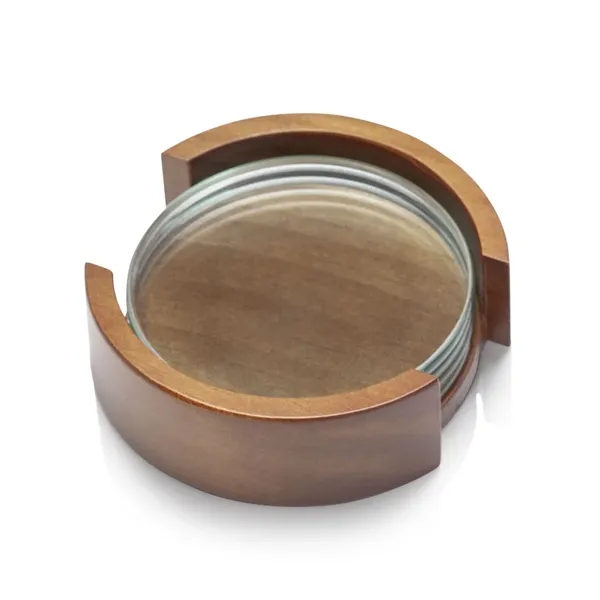 Round Coasters - Set of 4 on Colfax Base.... from ASI 84592 St Regis Group