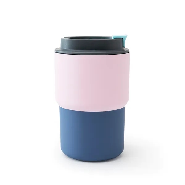 Double wall 12 ounce coffee mug with screw-top leak proof lid.... from ASI 31518 ADNART