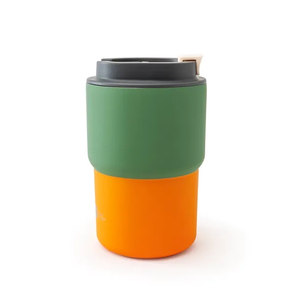 Double wall 12 ounce coffee mug with screw-top leak proof lid.... from ASI 31518 ADNART
