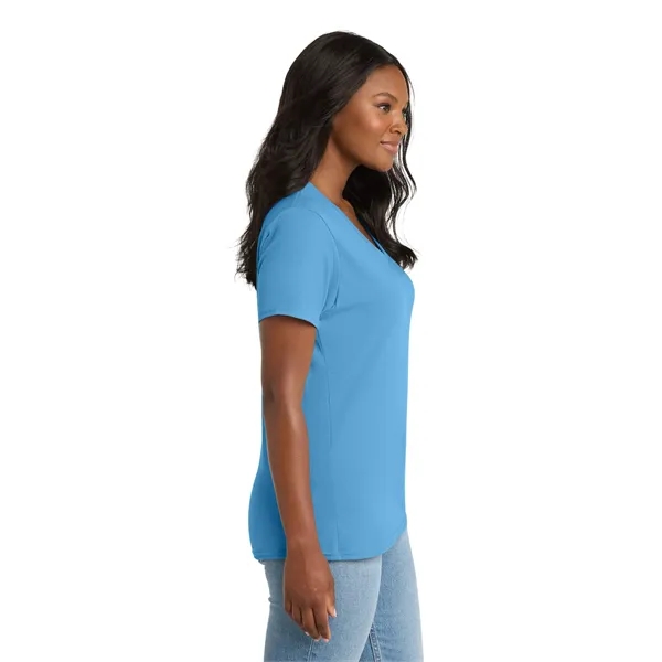 Port & Company Ladies Core Cotton V-Neck Tee.... from ASI 84863 SanMar