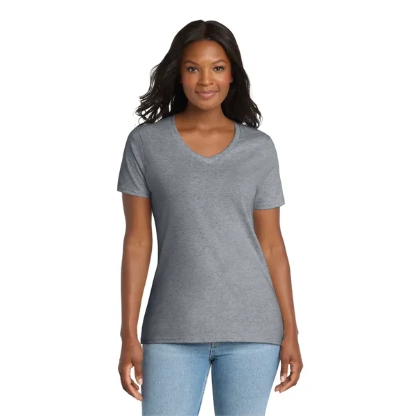 Port & Company Ladies Core Cotton V-Neck Tee.... from ASI 84863 SanMar