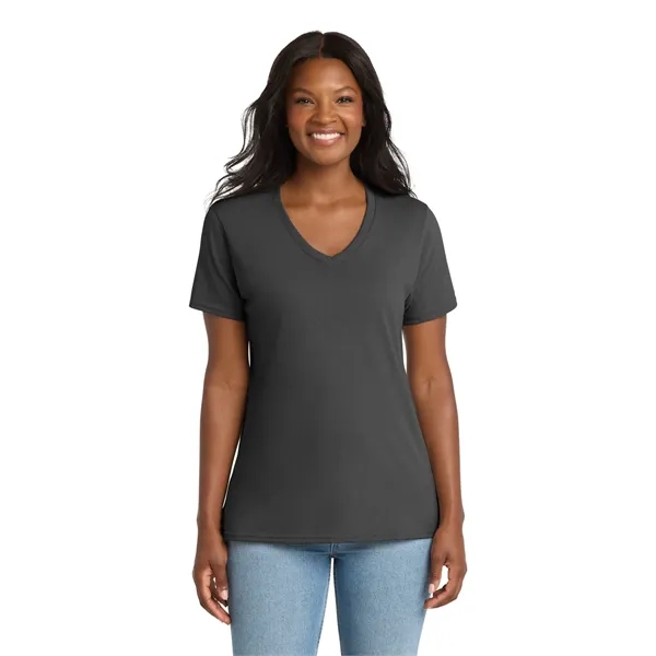 Port & Company Ladies Core Cotton V-Neck Tee.... from ASI 84863 SanMar