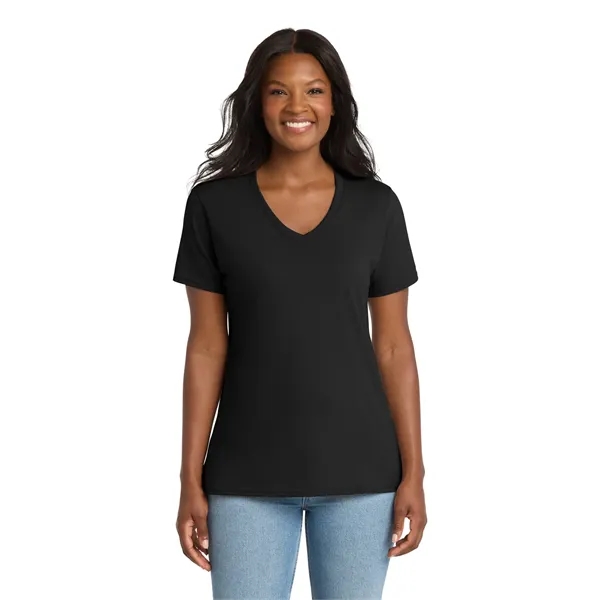 Port & Company Ladies Core Cotton V-Neck Tee.... from ASI 84863 SanMar