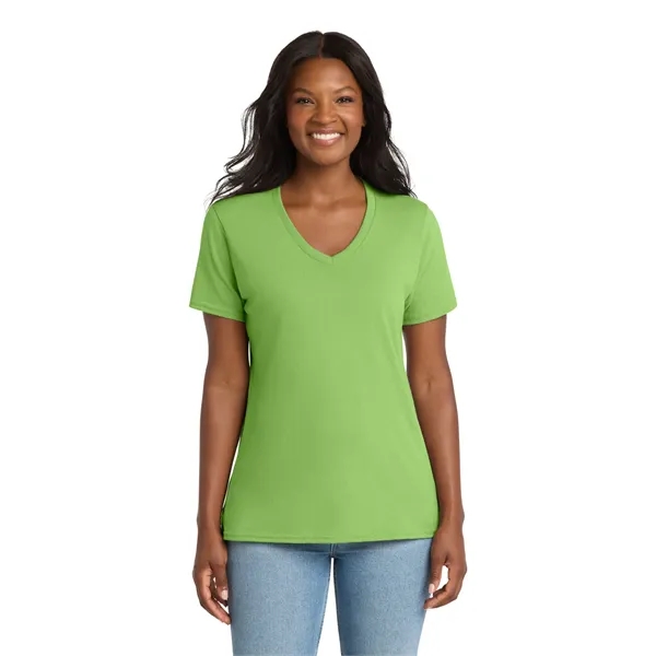 Port & Company Ladies Core Cotton V-Neck Tee.... from ASI 84863 SanMar