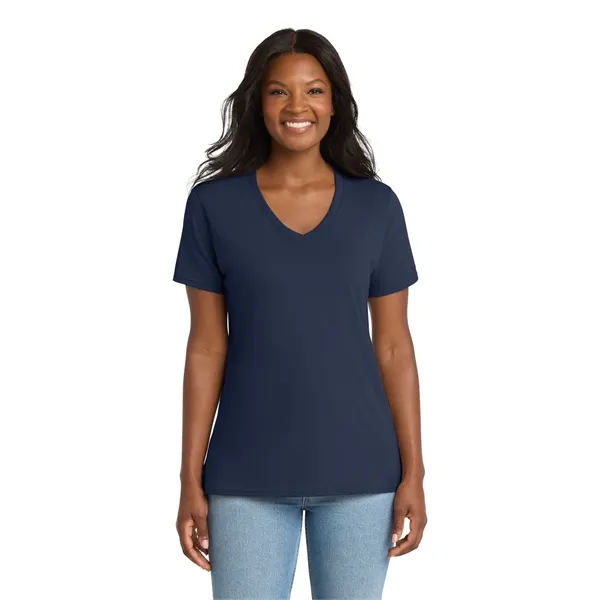 Port & Company Ladies Core Cotton V-Neck Tee.... from ASI 84863 SanMar