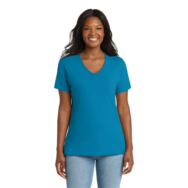 Port & Company Ladies Core Cotton V-Neck Tee.... from ASI 84863 SanMar