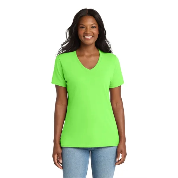 Port & Company Ladies Core Cotton V-Neck Tee.... from ASI 84863 SanMar