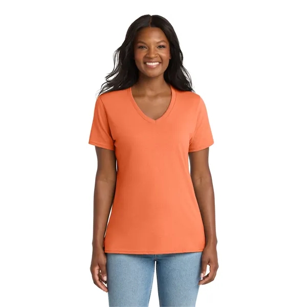 Port & Company Ladies Core Cotton V-Neck Tee.... from ASI 84863 SanMar