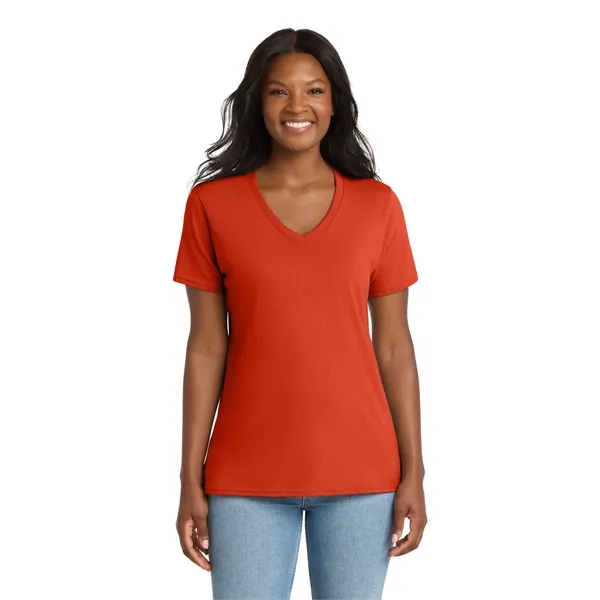 Port & Company Ladies Core Cotton V-Neck Tee.... from ASI 84863 SanMar