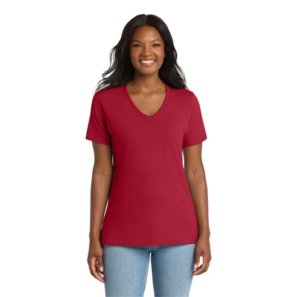 Port & Company Ladies Core Cotton V-Neck Tee.... from ASI 84863 SanMar