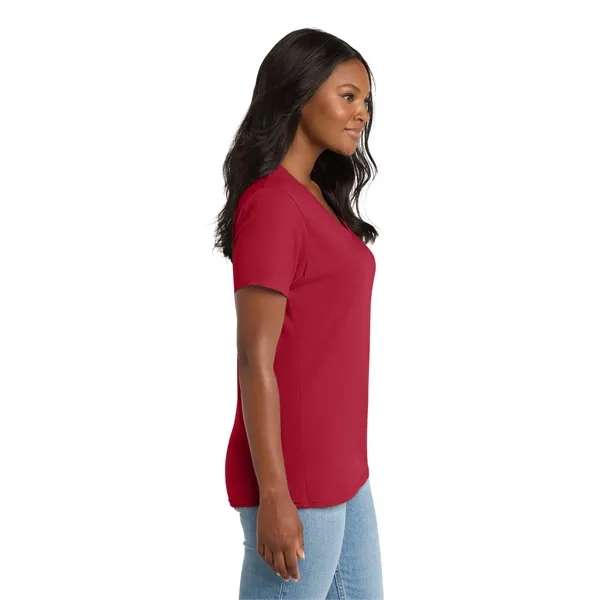 Port & Company Ladies Core Cotton V-Neck Tee.... from ASI 84863 SanMar
