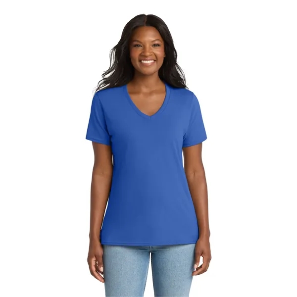 Port & Company Ladies Core Cotton V-Neck Tee.... from ASI 84863 SanMar