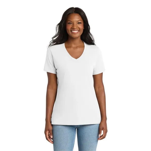 Port & Company Ladies Core Cotton V-Neck Tee.... from ASI 84863 SanMar
