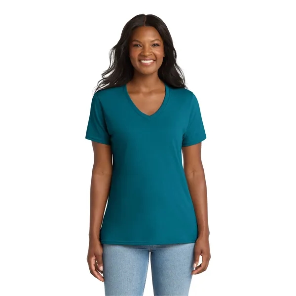 Port & Company Ladies Core Cotton V-Neck Tee.... from ASI 84863 SanMar