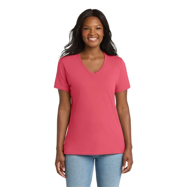 Port & Company Ladies Core Cotton V-Neck Tee.... from ASI 84863 SanMar