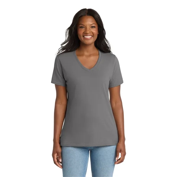 Port & Company Ladies Core Cotton V-Neck Tee.... from ASI 84863 SanMar