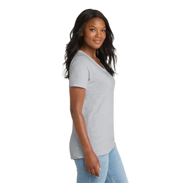 Port & Company Ladies Core Cotton V-Neck Tee.... from ASI 84863 SanMar