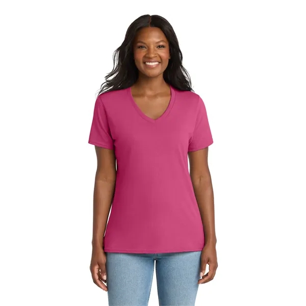 Port & Company Ladies Core Cotton V-Neck Tee.... from ASI 84863 SanMar