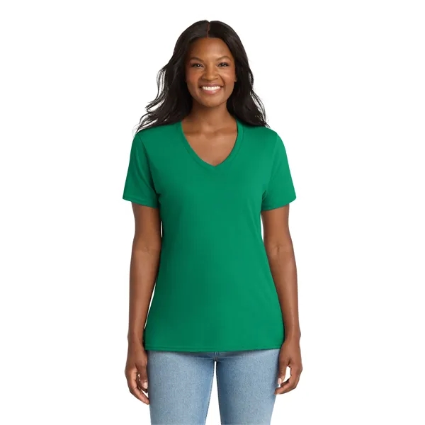 Port & Company Ladies Core Cotton V-Neck Tee.... from ASI 84863 SanMar